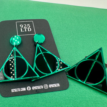 Deathly Hallows Dangles & Brooch Set