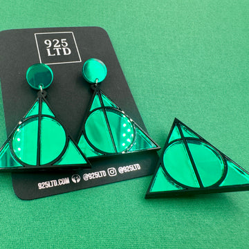 Deathly Hallows Dangles & Brooch Set