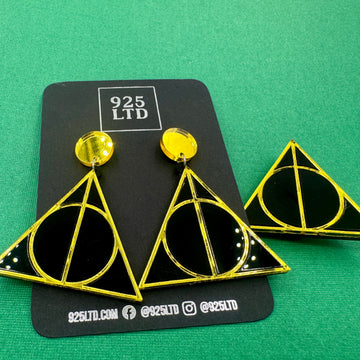 Deathly Hallows Dangles & Brooch Set