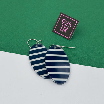 Geelong Aussie Rules Acrylic Oval Dangles