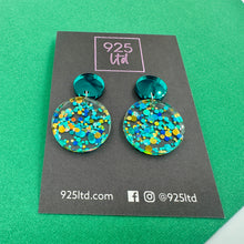 Retro Small Teal Dangles