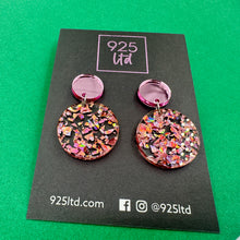 Small Retro Pink Dangles